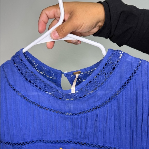 Free people Perfectly Victorian Dress in Bluebird - Picture 3 of 3